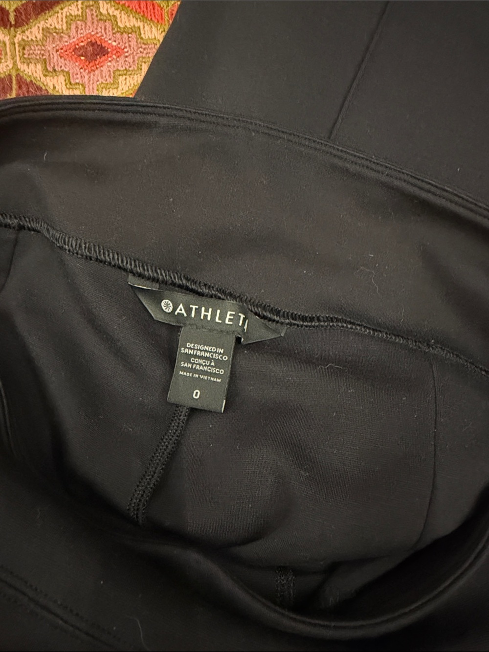 Athleta Black Wide-Leg Trousers - Picture 2 of 4
